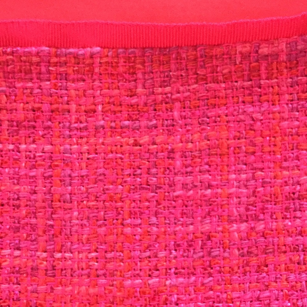 Elie Tahari Alexis bright pink tweed skirt - Picture 7 of 7